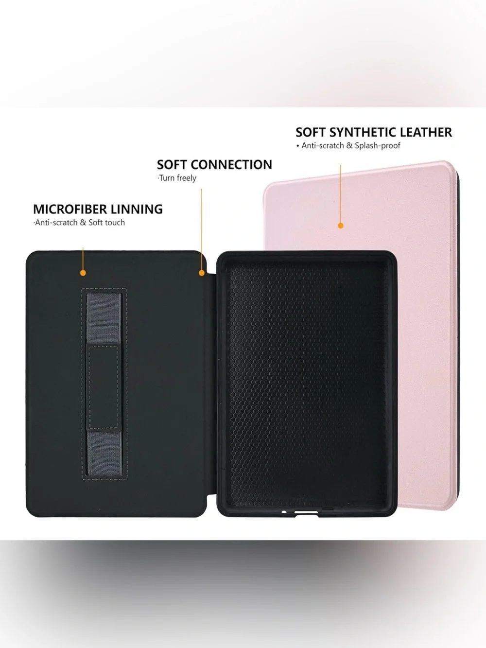 Pink Kindle Paperwhite Case (12th Gen, 2024) – New